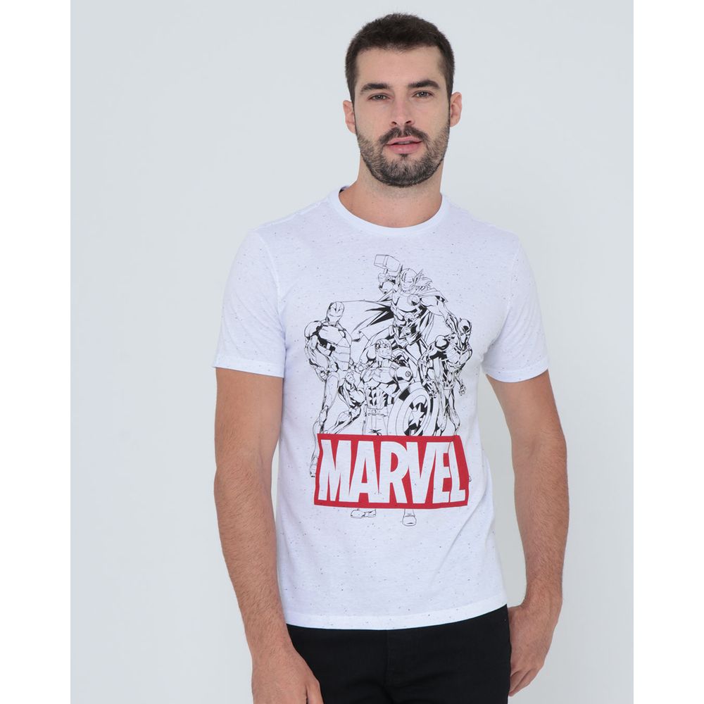 University bra Frugal Camiseta estampa Vingadores Marvel branca | Lojas Torra - torratorra