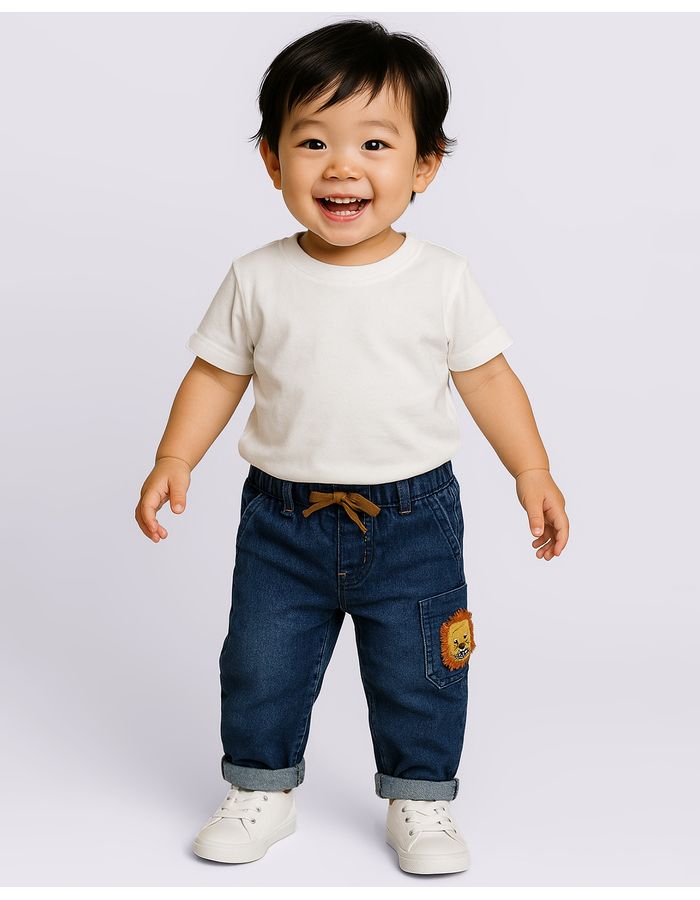 Calca-Jeans-Cargo-Aplique-Leao-Bolso-Le---Jeans-Blue