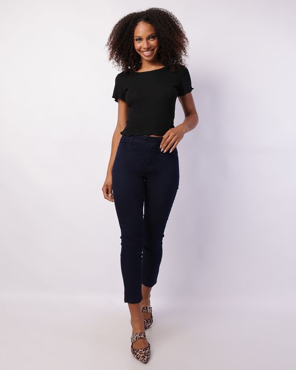 Calça Jeans Feminina Cigarrete Azul 38