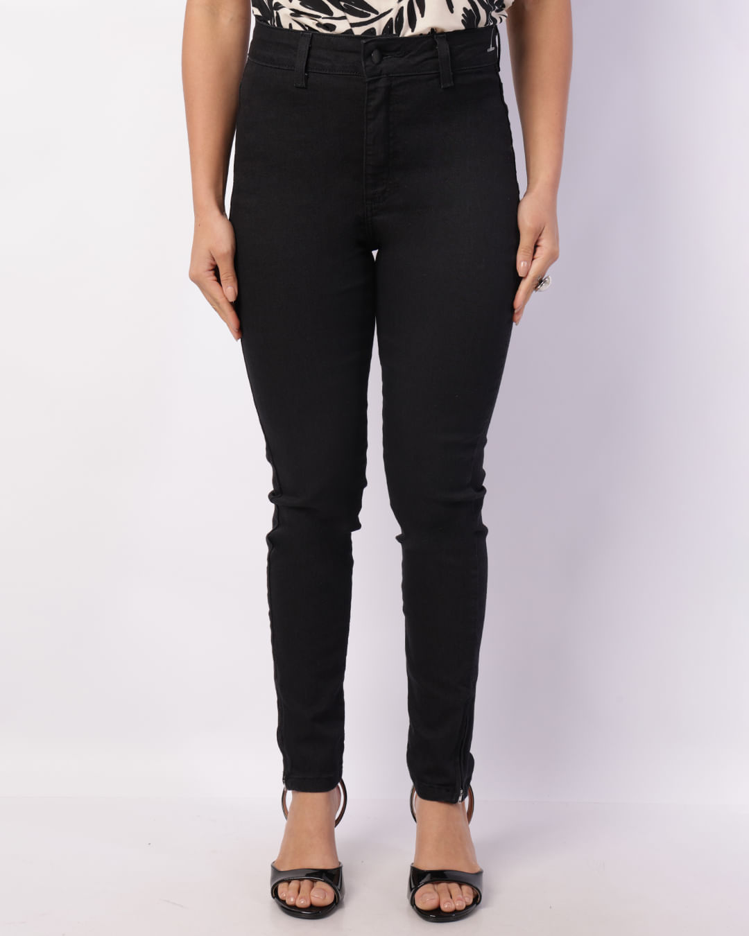 Calca-Skn-01fe01768-Black-Jns-Zipper---Black-Jeans-Escuro