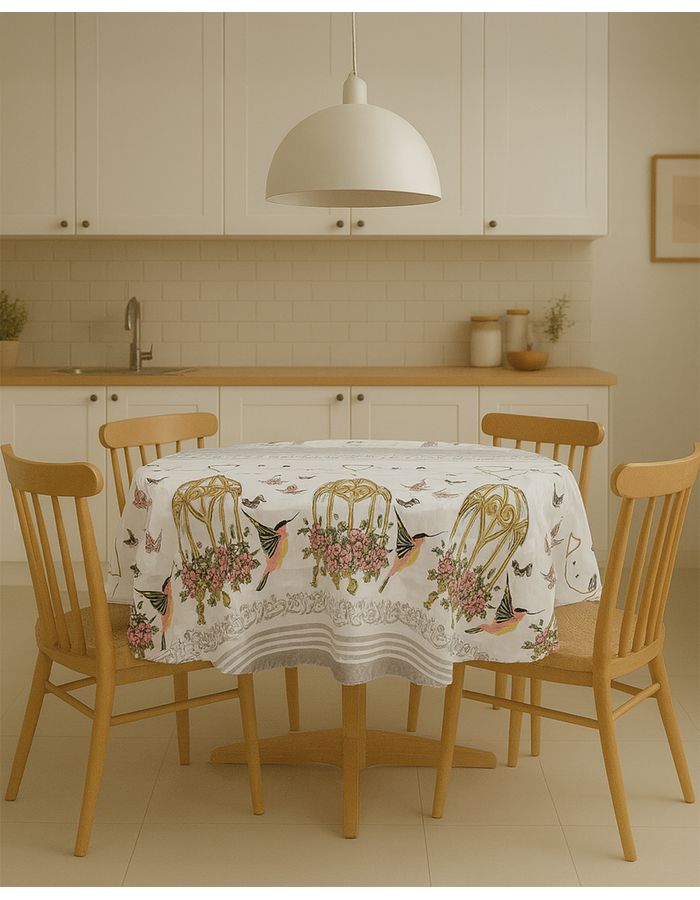 Toalha-Mesa-Red-140---Marrom-Xadrez