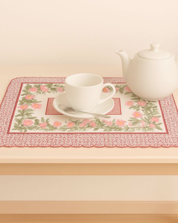 Lugar Americano 30cm x 40cm Estampado Bege UN