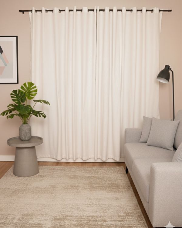 Cortina Bella Janela Duplex 300cm x 230cm Flamê Off White UN