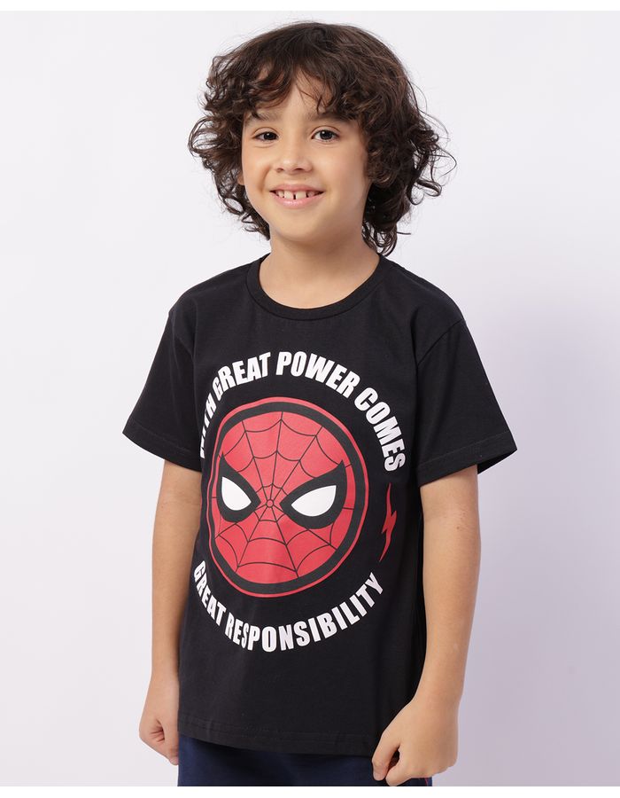 Camiseta-Ch39305-Mc-M-410-Homem-Aranha---Preto