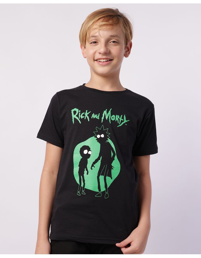 Camiseta-Ch41801-Mc-M-1016-Rick-E-Mort---Preto