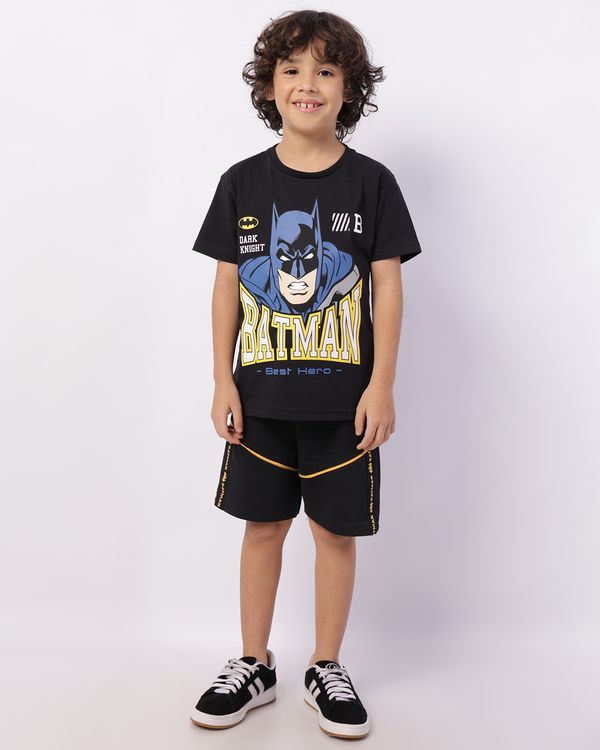 Bermuda Infantil Moletinho DC Comics Batman Preta 6