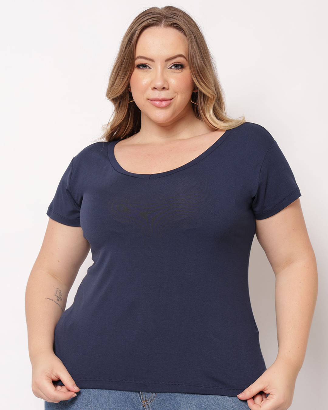 Tshirt-Bl979-Decote-V-Marinho---Marinho