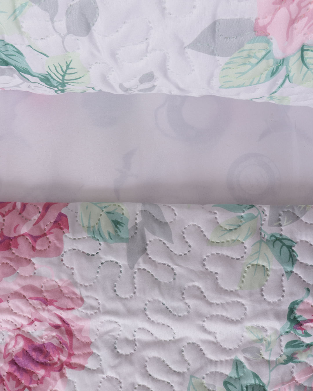 Kit-Colcha-Casal-Ultrassonica---Cinza-Floral