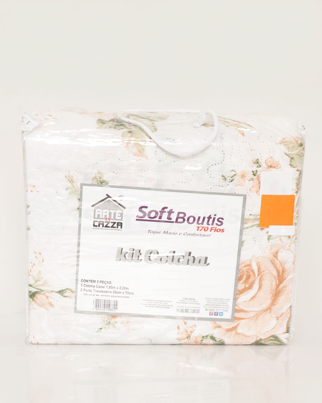 Kit-Colcha-Casal-Ultrassonica---Branco-Geometrico