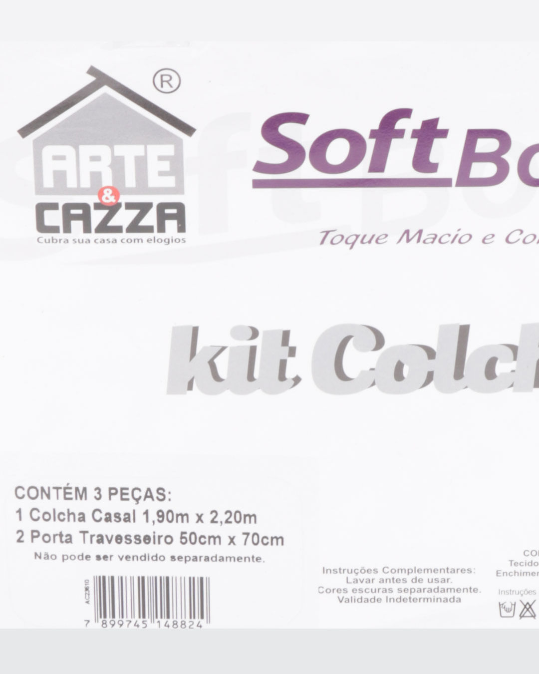 Kit-Colcha-Casal-Ultrassonica---Cinza-Listrado