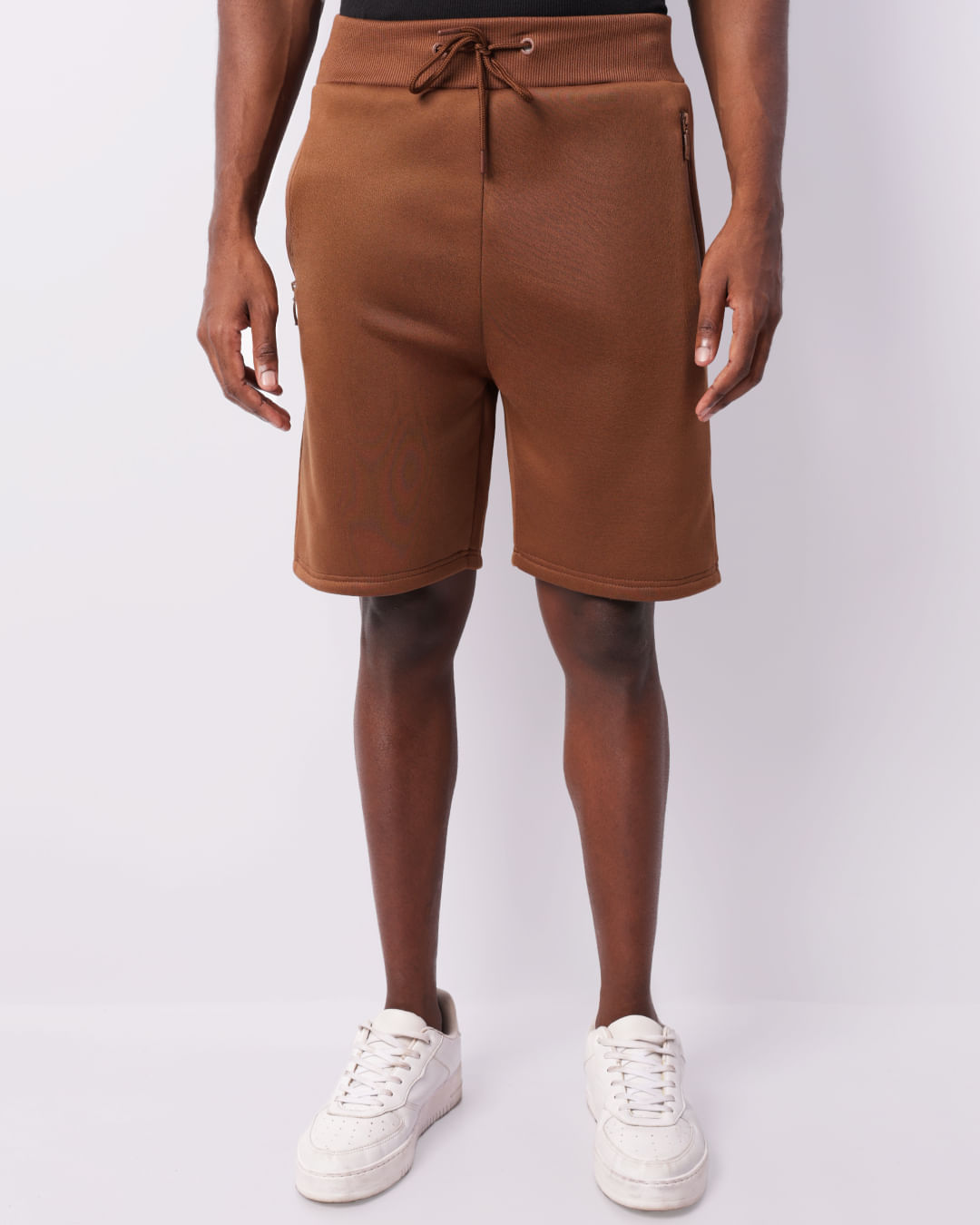 Shorts-Sm01-Moletom-Bolso-Selado-Marrom---Marrom