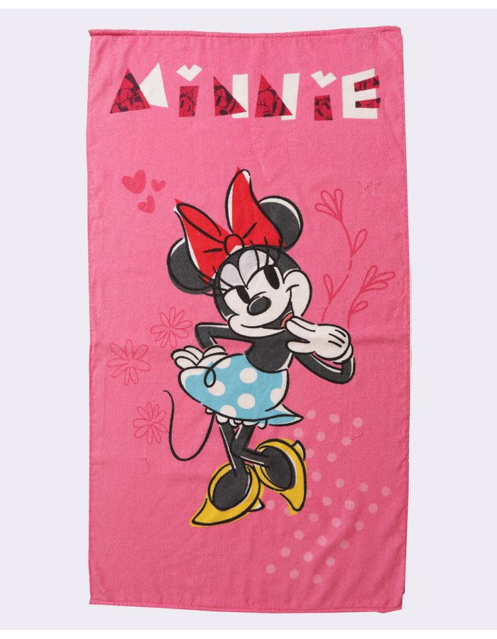 Toalha-Bh-Felpa-70x130-Minnie-Colagens---Rosa