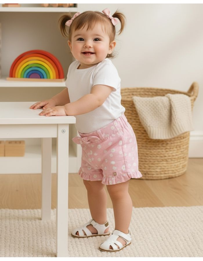 Short-Estampa-Margaridas-Amarelo-F-Pg---Rosa