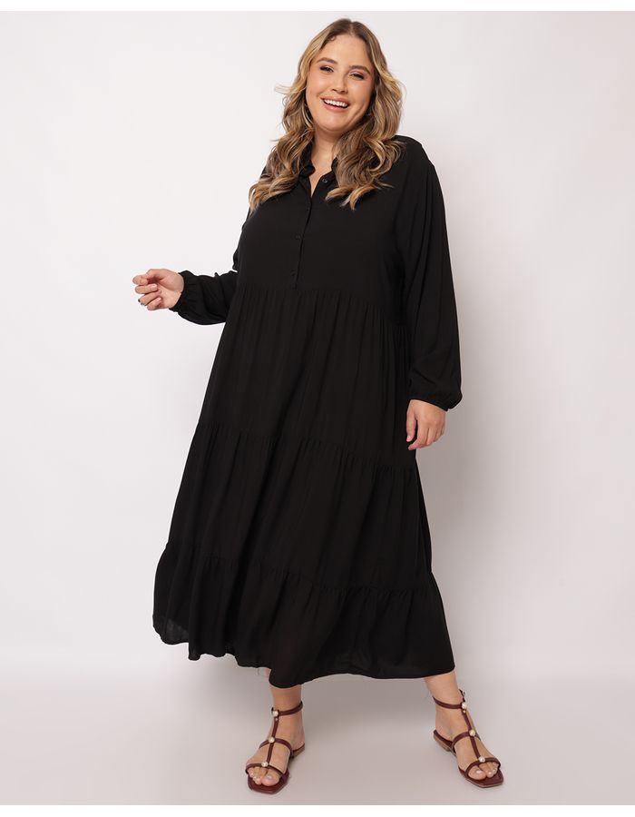 Chemise-730422-Botoes-Marias-Viscose---Preto