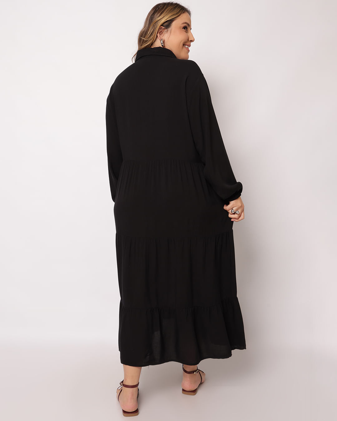 Chemise-730422-Botoes-Marias-Viscose---Preto