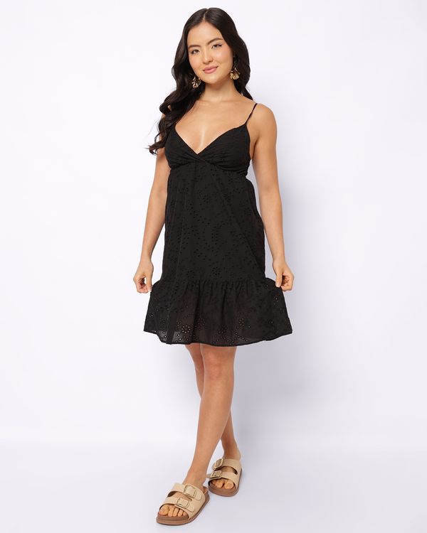 Vestido Feminino Curto Berry & Co. Laise Alcinha Preto GG
