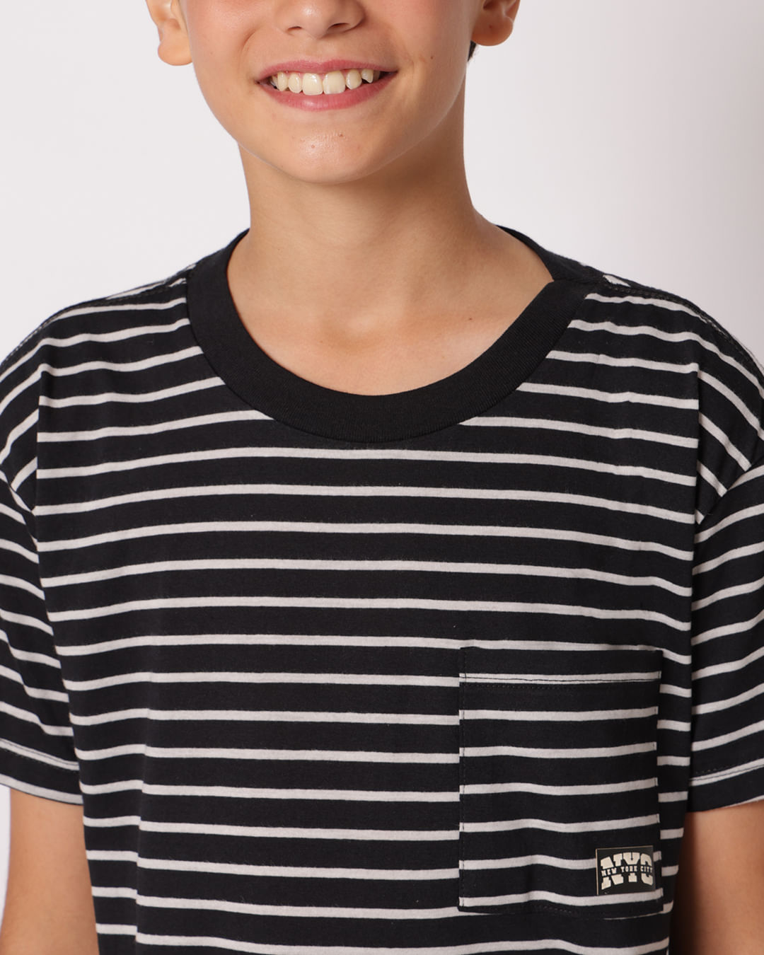 Camiseta-Fk2640-Mc-M-Listrada---Preto