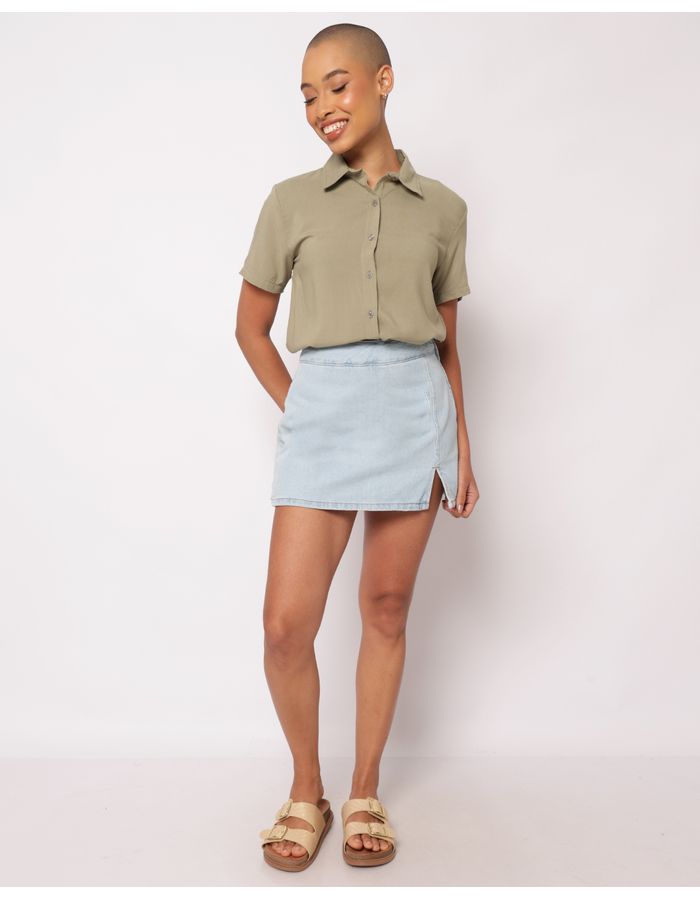 Shorts-Saia-Slit-Jeans-Azm-44362---Jeans-Blue