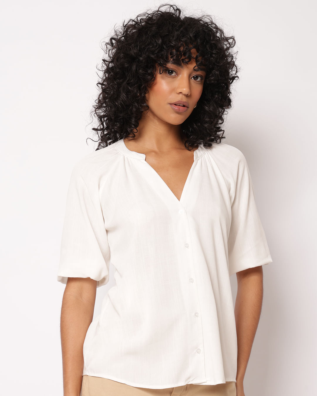 Camisa-430190-Manga-34-Estampada---Branco
