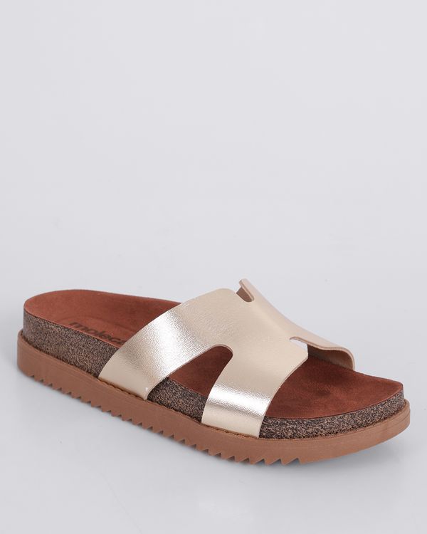 Sandália Feminina Flatform Moleca Dourada 36