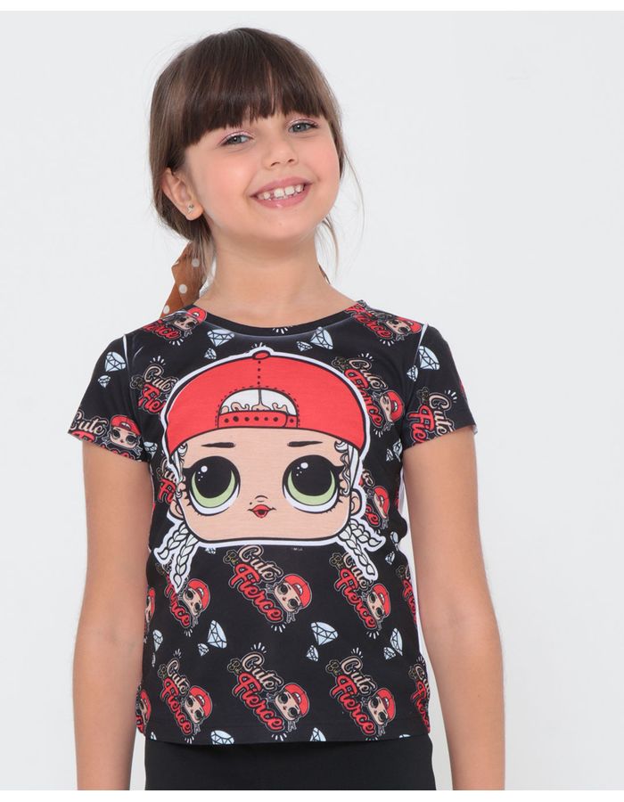 Blusa-Infantil-Boneca-LOL-Preta