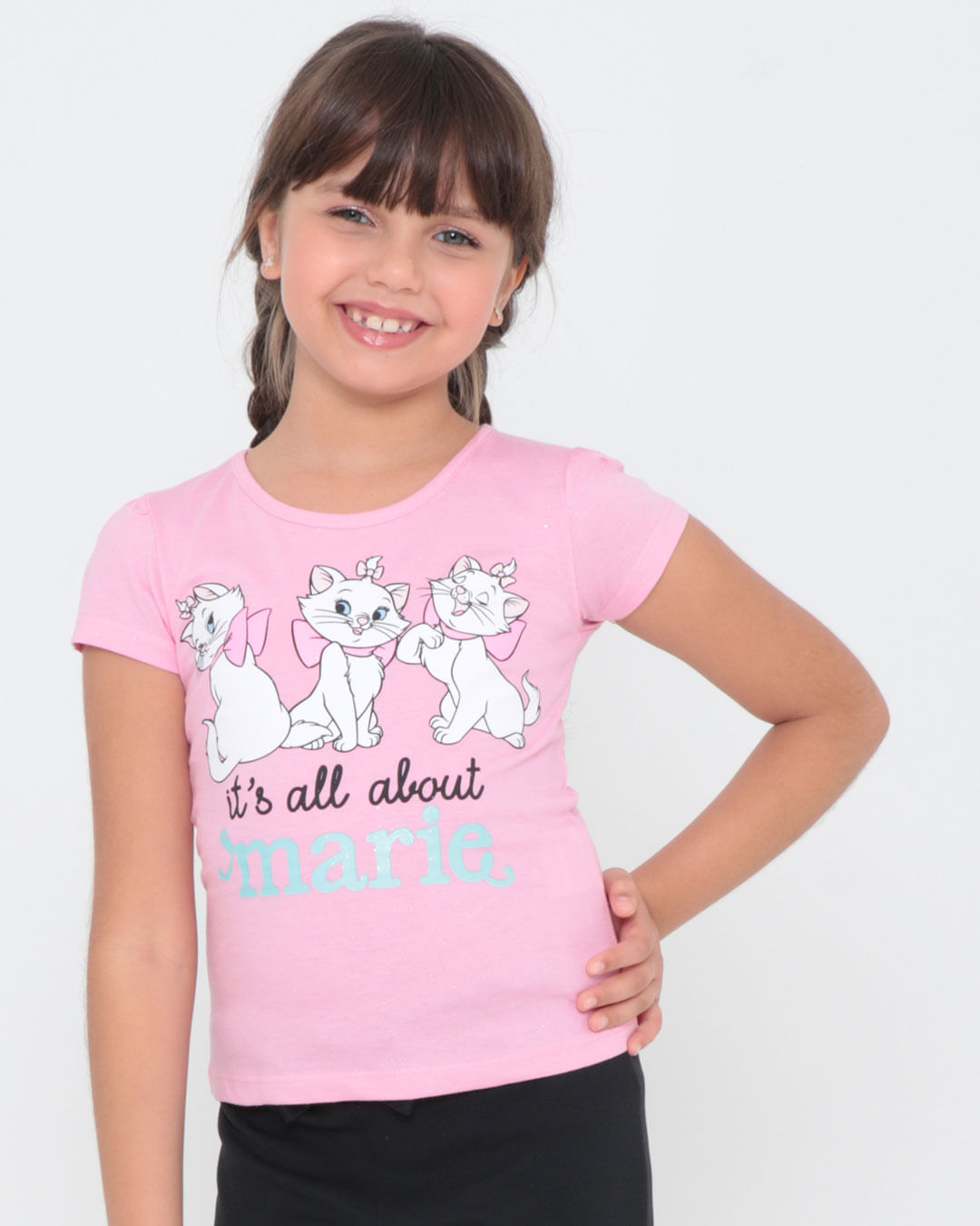 Blusa-Infantil-Gata-Marie-Disney-Rosa