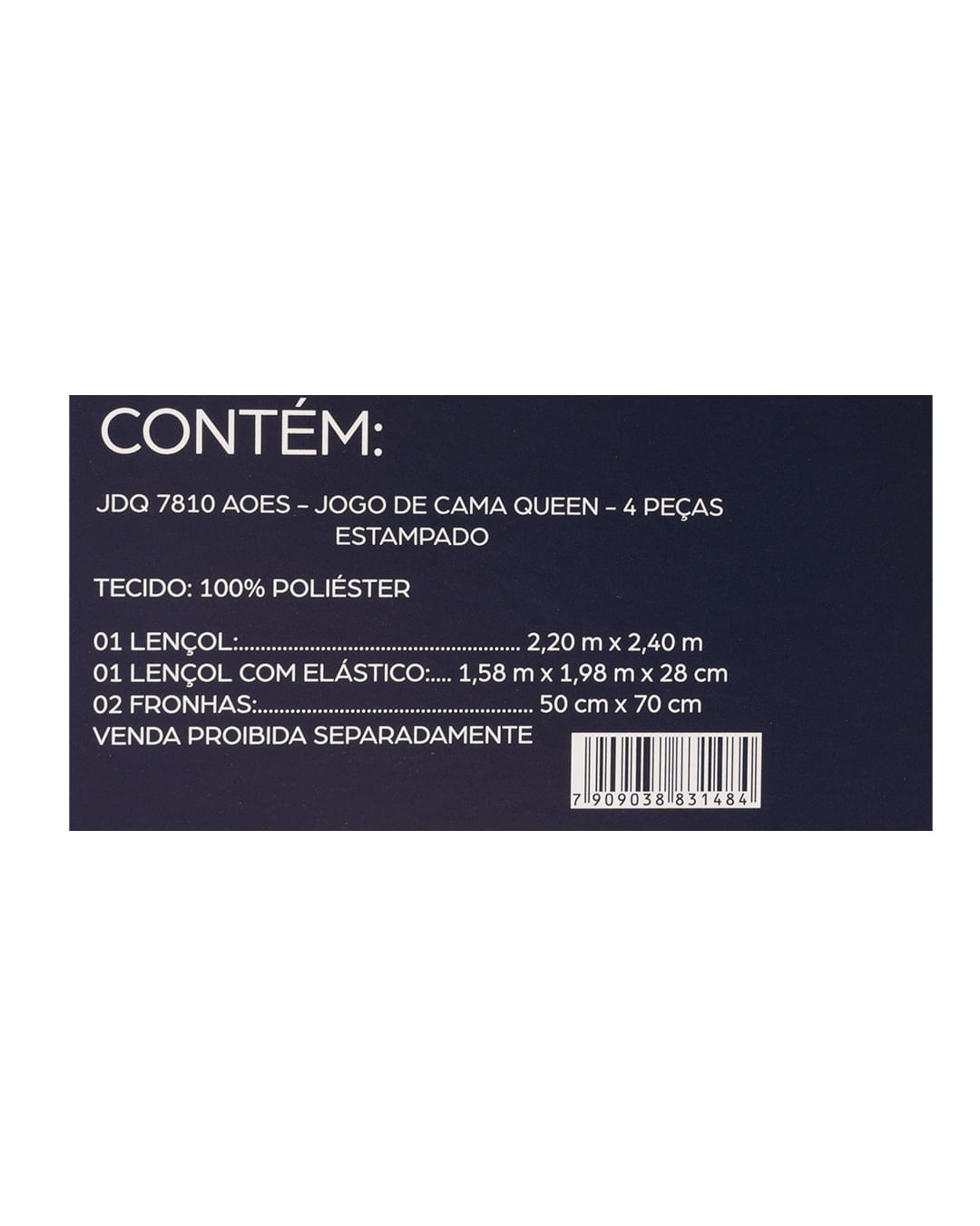 Jogo-De-Cama-Queen-–-4-Pecas---Branco-Outros
