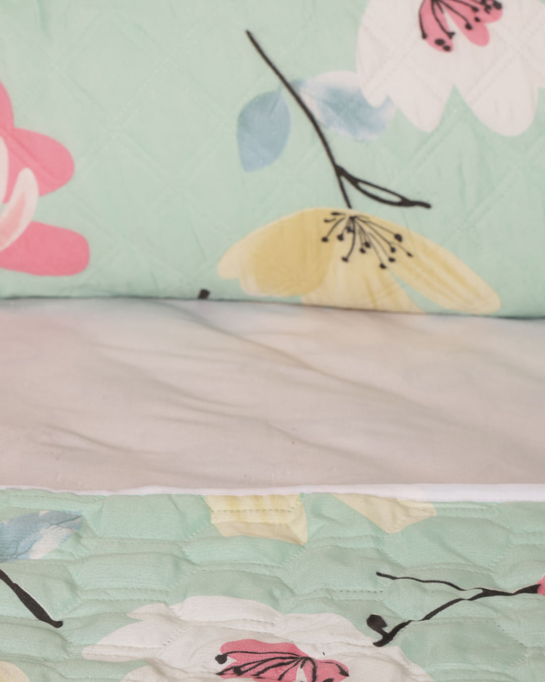 Kit-Colcha-Cs-Portat-Cabas-Ultrasonica---Verde-Floral