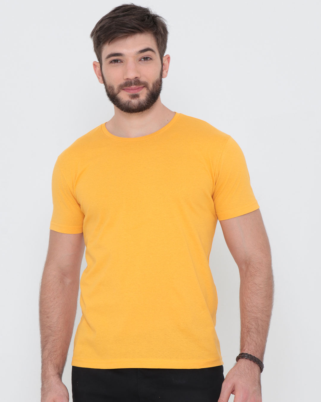 Camiseta-Basica-Manga-Curta-Amarela