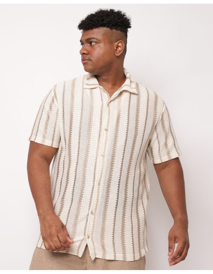 Camisa-Mc-240183-Listras-Bege-Plus---Bege