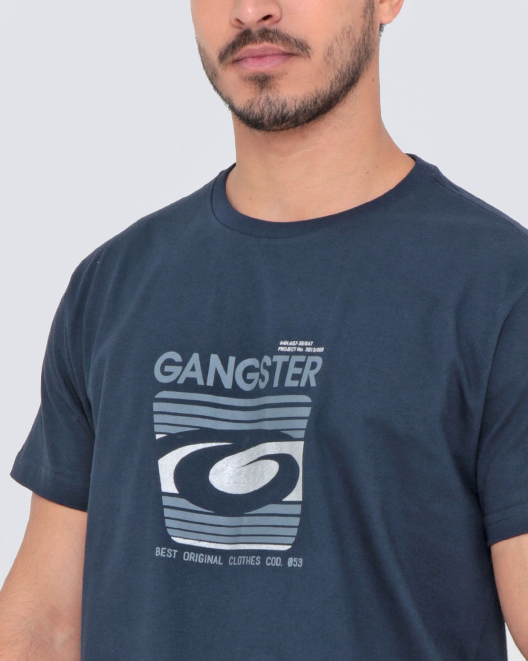 Camiseta-Estampa-Gangster-Azul-Marinho-
