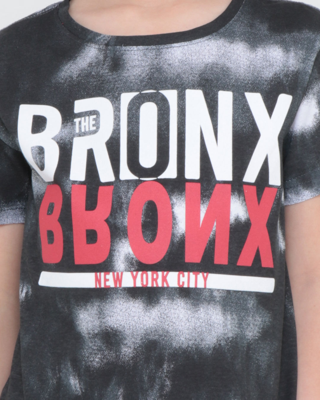 Camiseta-Infantil-Estampa-Bronx-Tie-Dye-Preta