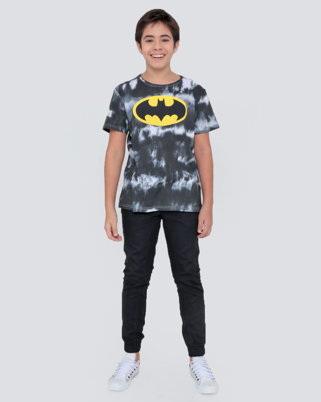 Camiseta-Juvenil-Estampa-Batman-Tie-Dye-Preta-