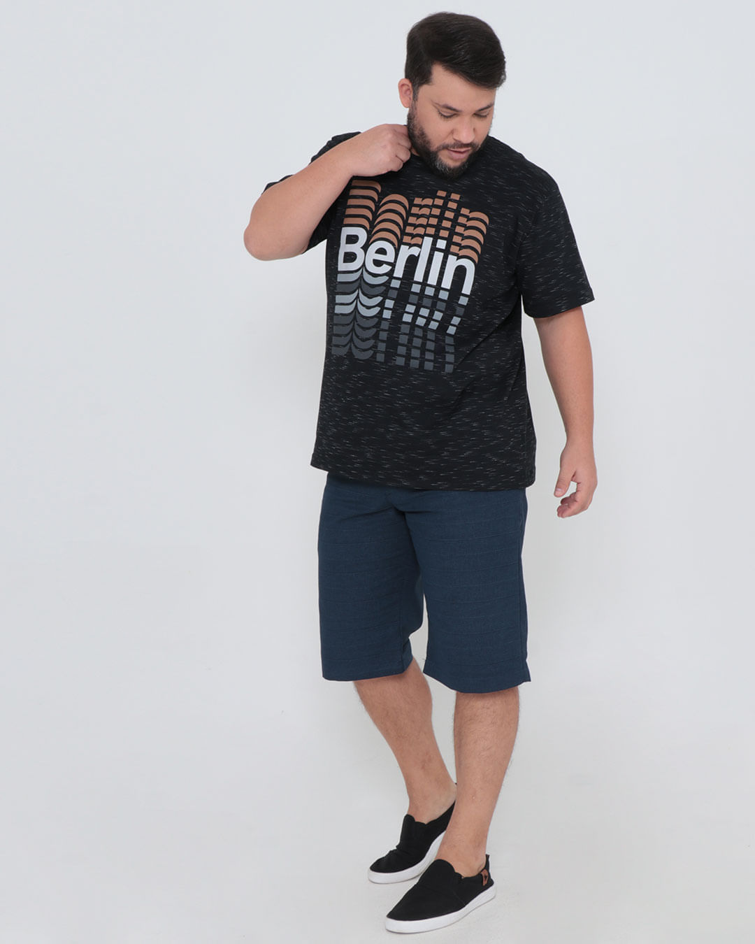 Camiseta-Masculina-Plus-Size-Berlin-Flame-Preta