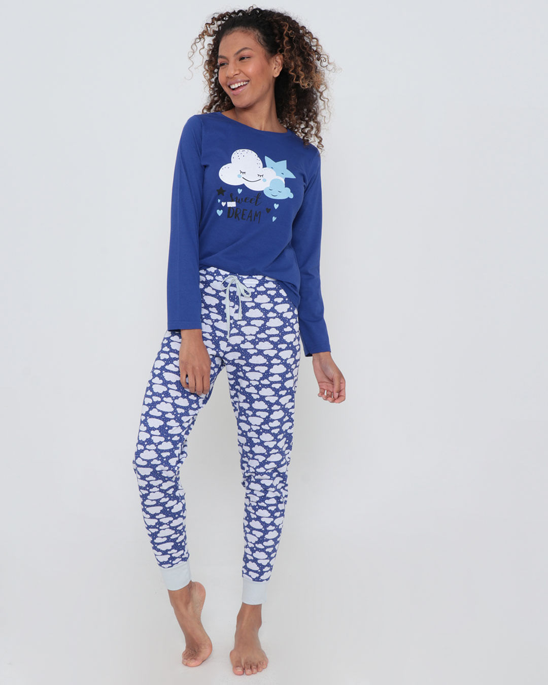 Pijama-Feminino-Longo-Estampa-Nuvens-Azul