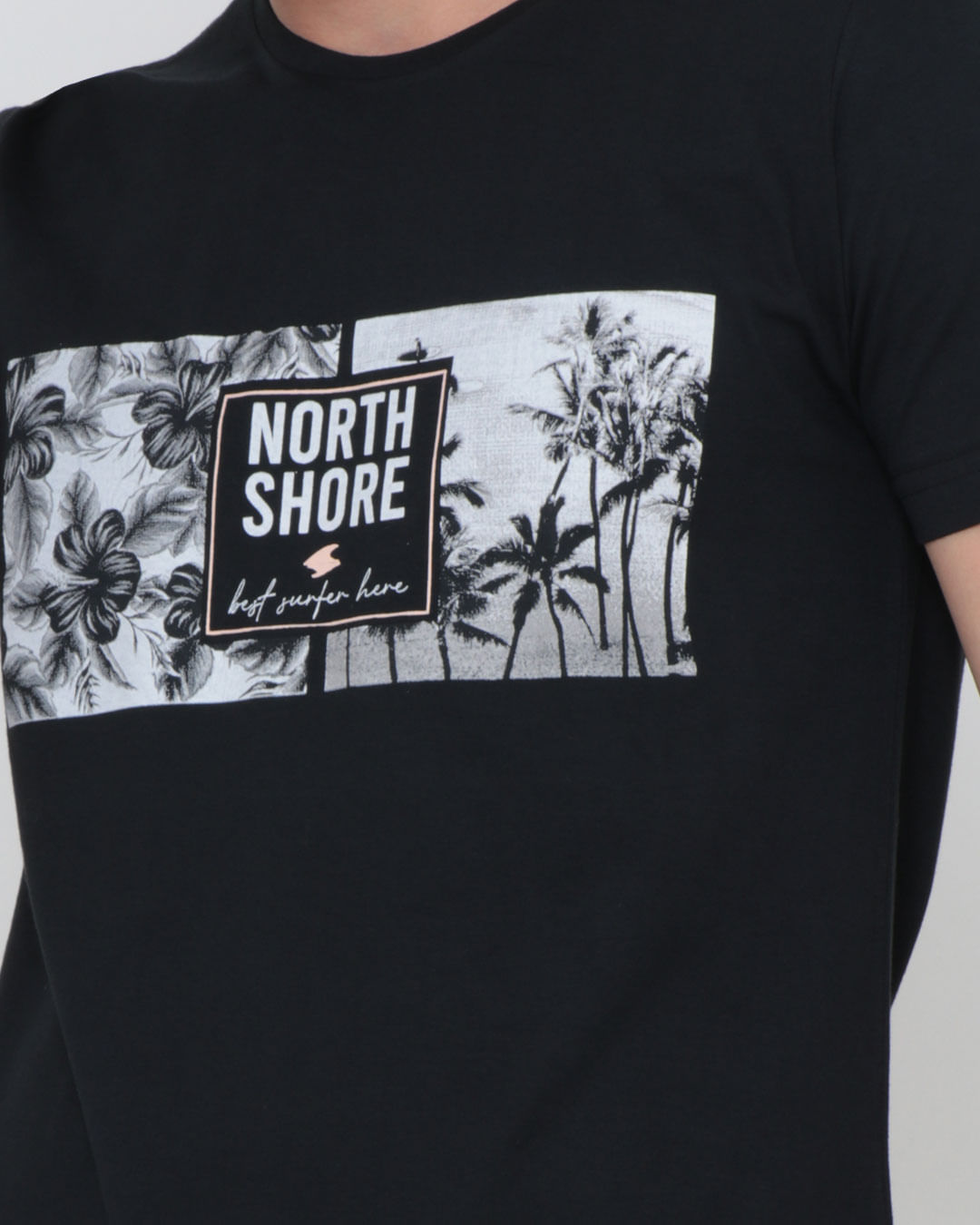 Camiseta-Estampa-Costa-Norte-Preta