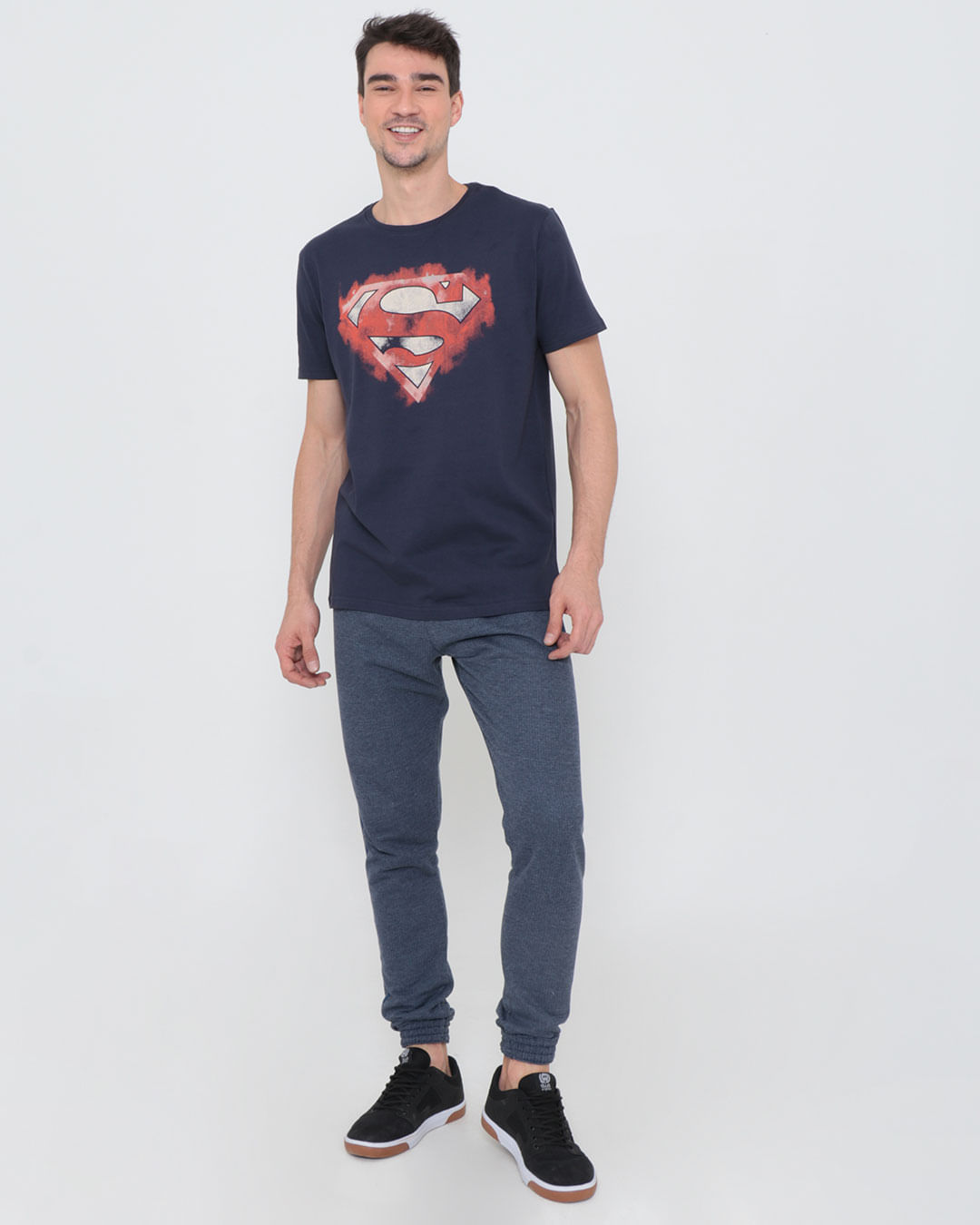 Camiseta-Super-Homem-Liga-Da-Justica-Azul-Marinho