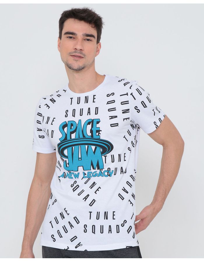 Camiseta-Space-Jam-Looney-Tunes-Branca