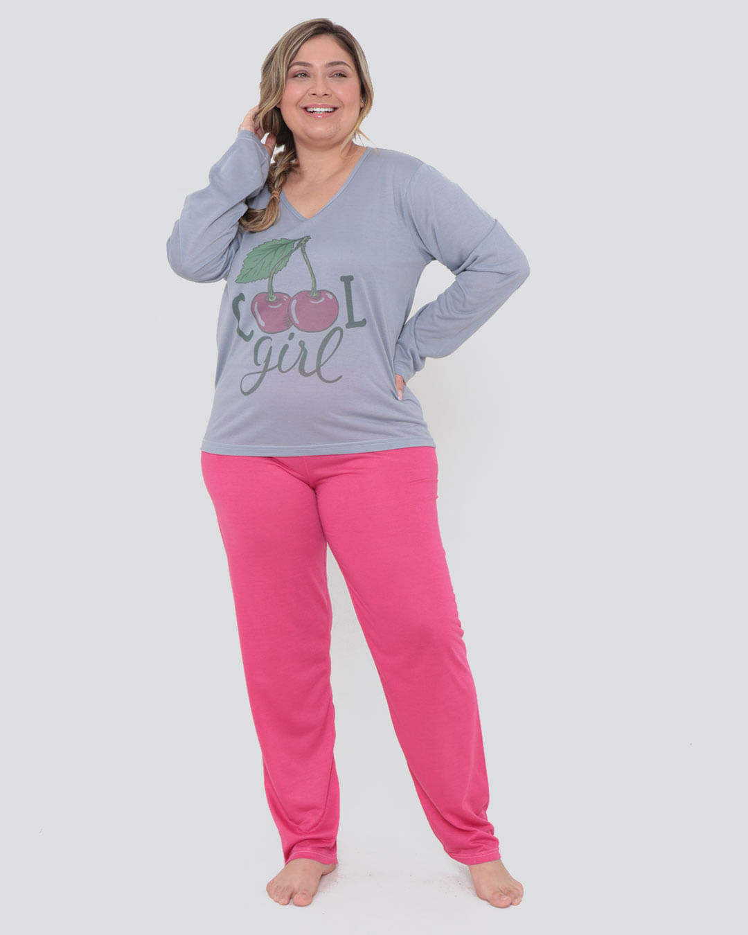 Pijama-Longo-Plus-Size-Estampa-Cereja-Cinza