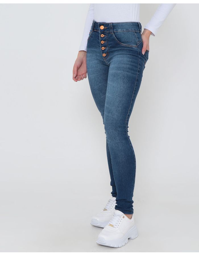 Calca-Jeans-Feminina-Biotipo-Botoes-Azul