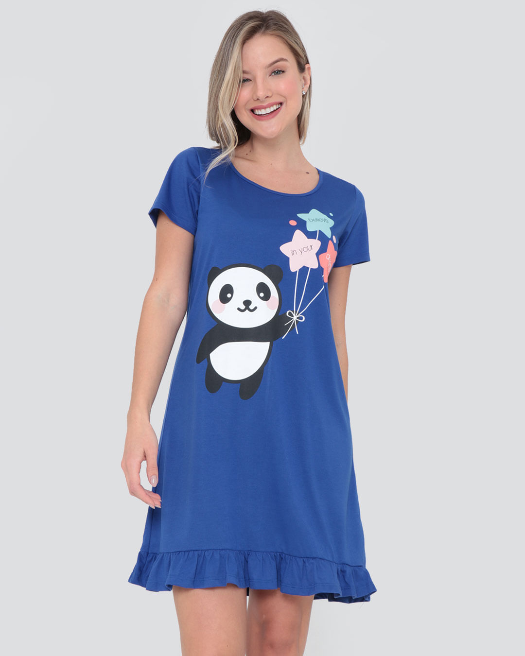 Camisola-Manga-Curta-Estampa-Panda-Azul