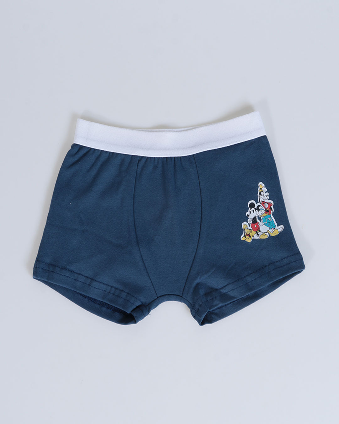 Cueca-Boxer-Infantil-Mickey-e-Pluto-Disney-Azul-Marinho