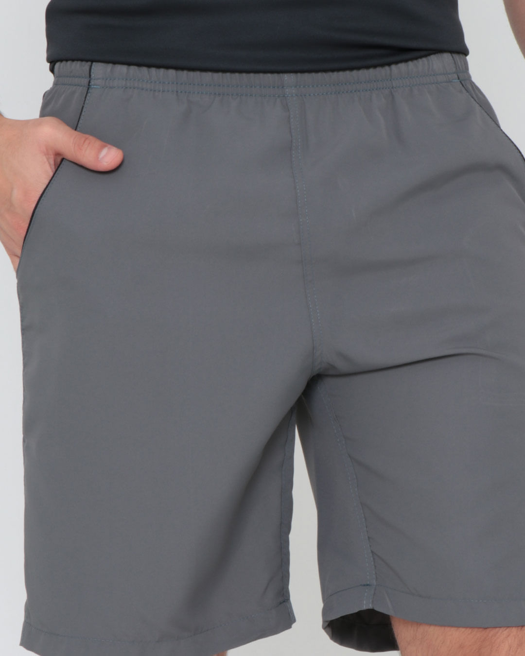 Bermuda-Masculina-Fitness-Recorte-Lateral-Cinza
