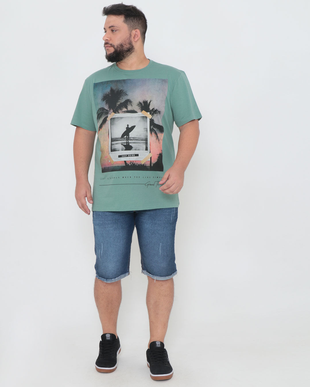 Camiseta-Plus-Size-Estampa-Surf-Verde