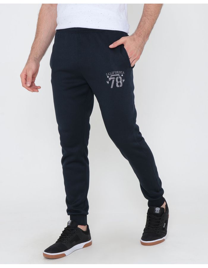 Calca-Moletom-Masculina-Jogger-Bordado-Azul-Marinho