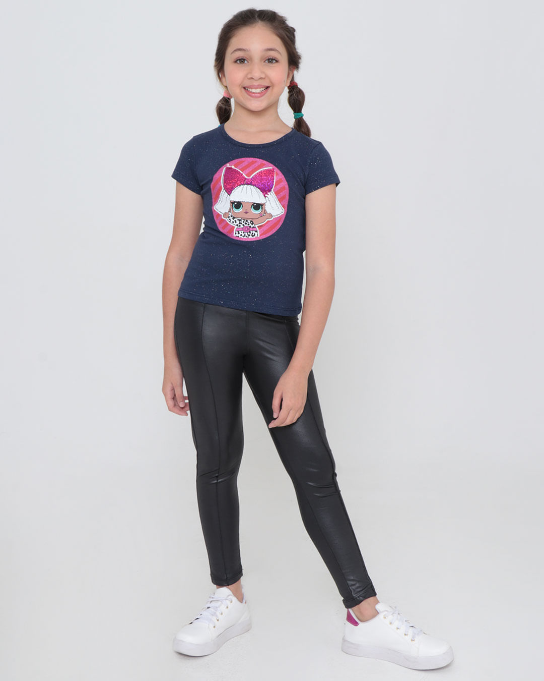 Blusa-Infantil-Estampa-Boneca-LOL-Glitter-Azul-Marinho-