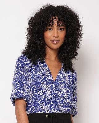 Camisa-430190-Manga-34-Estampada---Azul-Floral