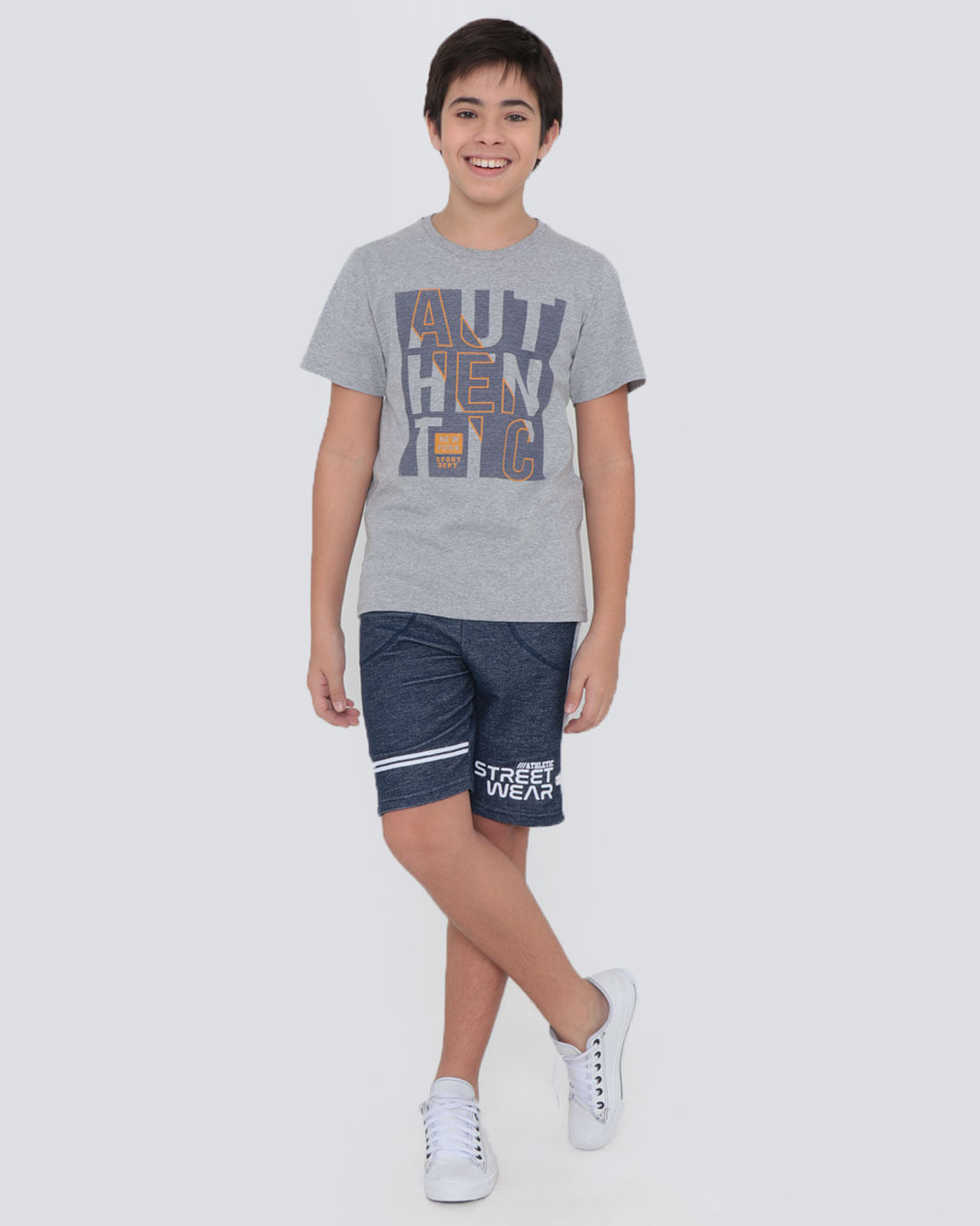 Camiseta-Juvenil-Estampa-Authentic-Cinza