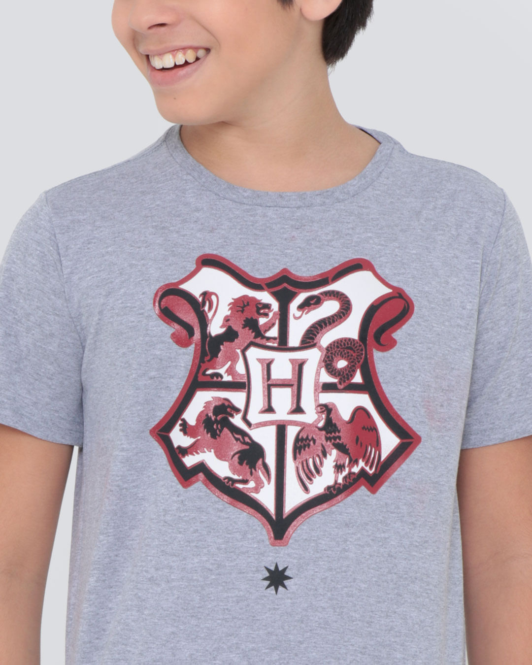 Camiseta-Juvenil-Harry-Potter-Warner-Mescla-Cinza-Claro