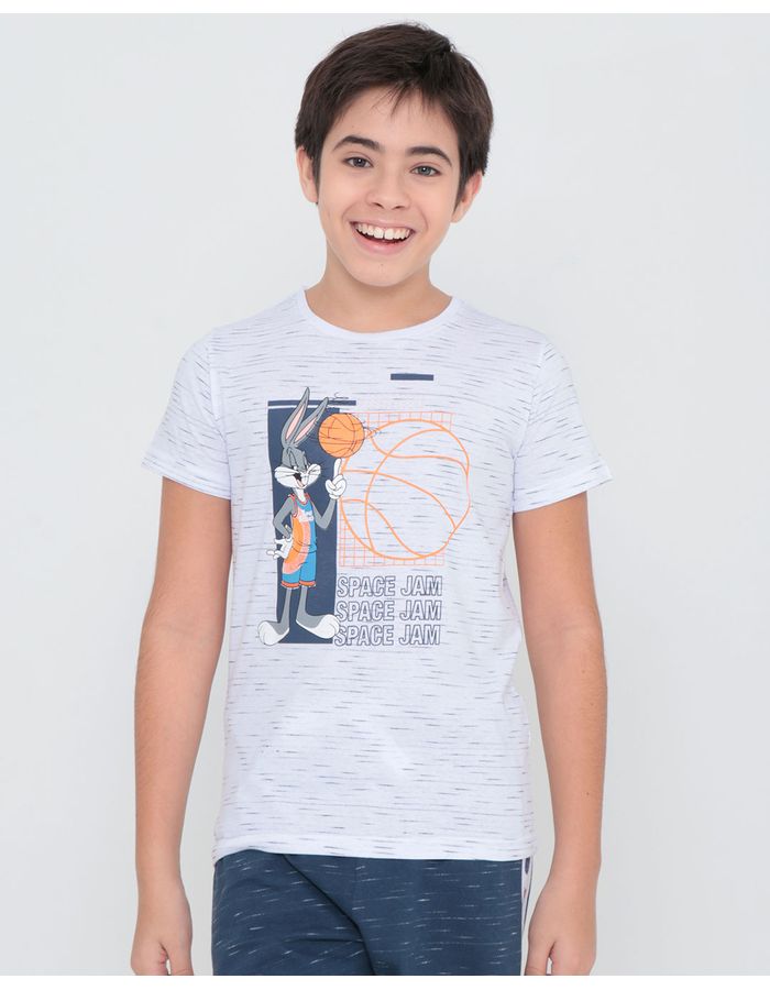 Camiseta-Infantil-Space-Jam-Looney-Tunes-Branca